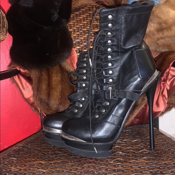 🌟🦅ICONIC Runway Alexander MCQueen Boots Sz 8.5🔥 - Picture 1 of 7